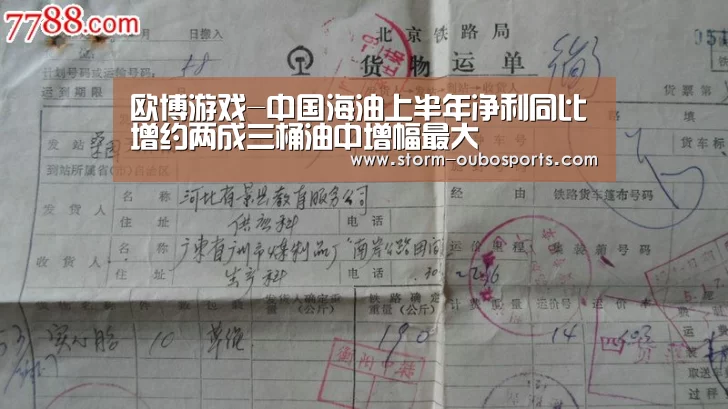 欧博游戏-中国海油上半年净利同比增约两成三桶油中增幅最大(图1) 欧博官网